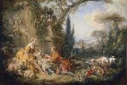 Francois Boucher Charms of Country Life oil painting reproduction